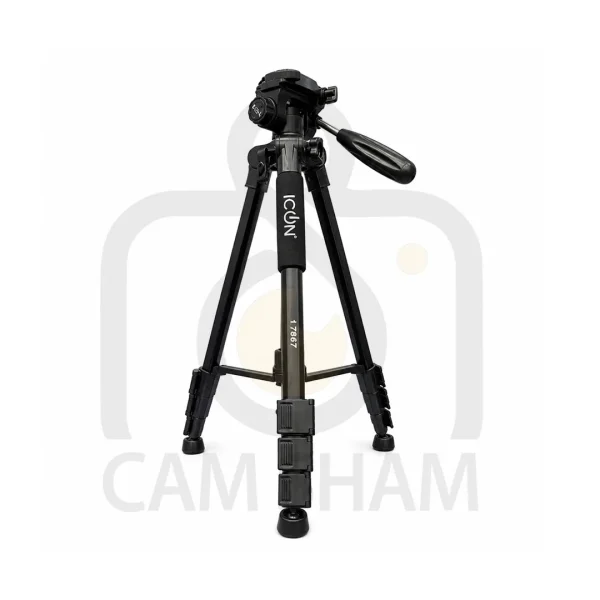 Icon 7867 3-way pan head with quick release plate and bubble level