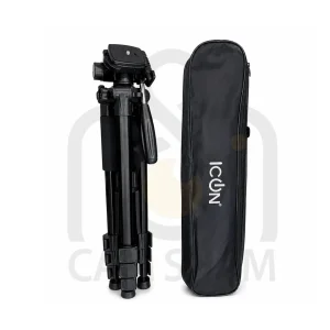 Rubber feet with retractable metal spikes on Icon 7867 tripod