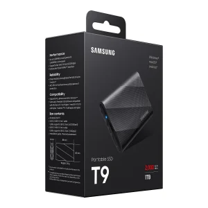 Samsung T9 1TB Portable SSD with included USB Type-C and Type-A cables