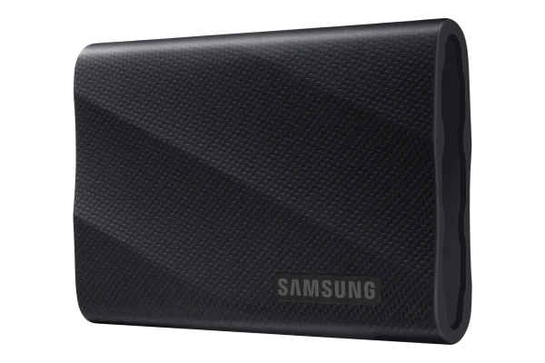 Samsung T9 Portable SSD connected directly to a high-end mirrorless camera