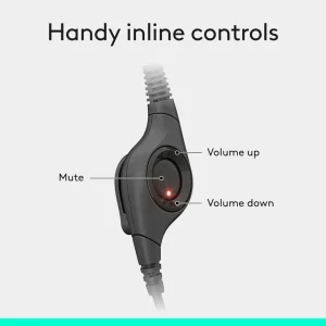 USB-A connector plug on Logitech H390 computer headset