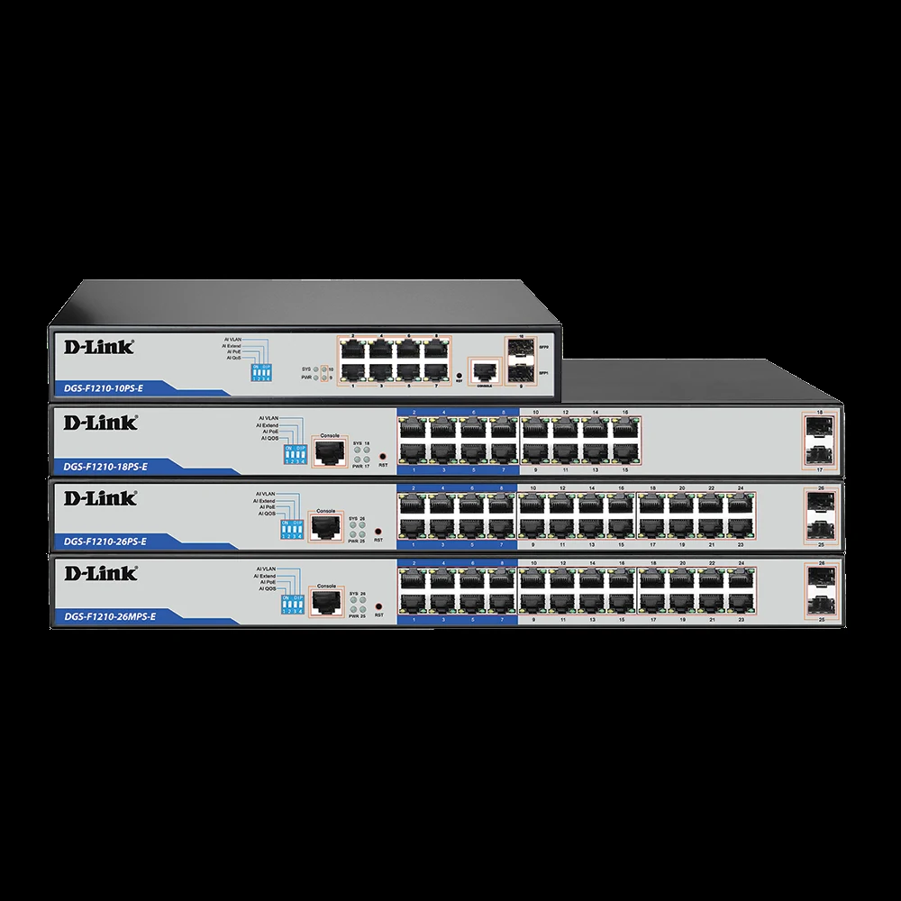 D-Link DGS-F1210-18 PSE 18-Port Gigabit PoE+ Smart Managed Switch - product view