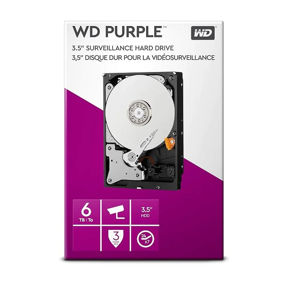 WD Purple 4TB Surveillance Hard Drive (WD40PURX / WD43PURZ) - product view