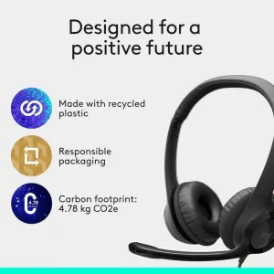 Logitech H390 USB Computer Headset | Noise-Canceling Mic