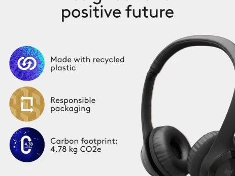 Logitech H390 USB computer headset with padded headband and noise-canceling mic