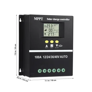 100A MPPT Solar Charge Controller – Lithium & Lead-Acid Compatible – gallery view