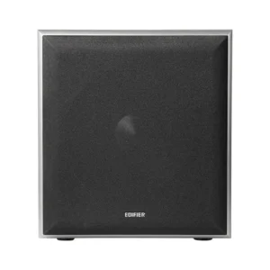 Front-firing 8 inch long-throw woofer driver on Edifier T5 Subwoofer