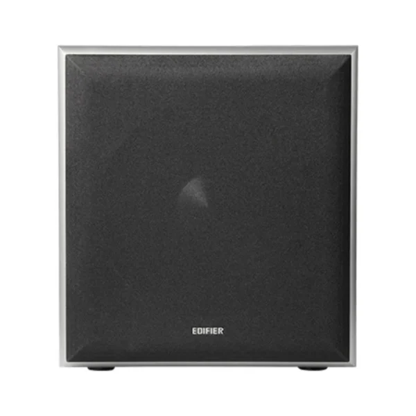 Front-firing 8 inch long-throw woofer driver on Edifier T5 Subwoofer