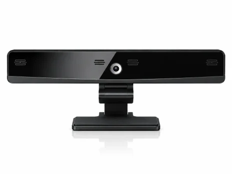 Front view of LG AN-VC300 HD Video Call Camera with CMOS lens and microphone port