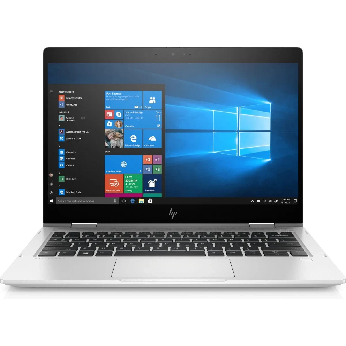 HP EliteBook x360 830 G6 convertible business laptop in multiple modes