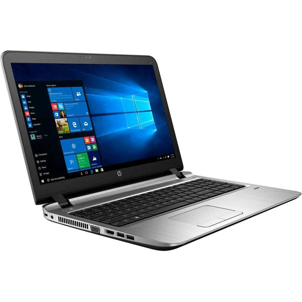 HP ProBook 450 G3 i5 side view with ports