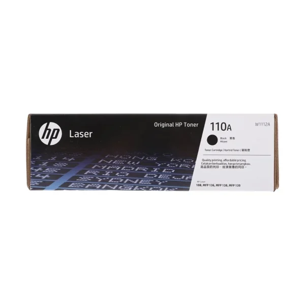 HP 110A Black Original Laser Toner Cartridge (W1112A) – 1500 Pages – Original Laser Toner