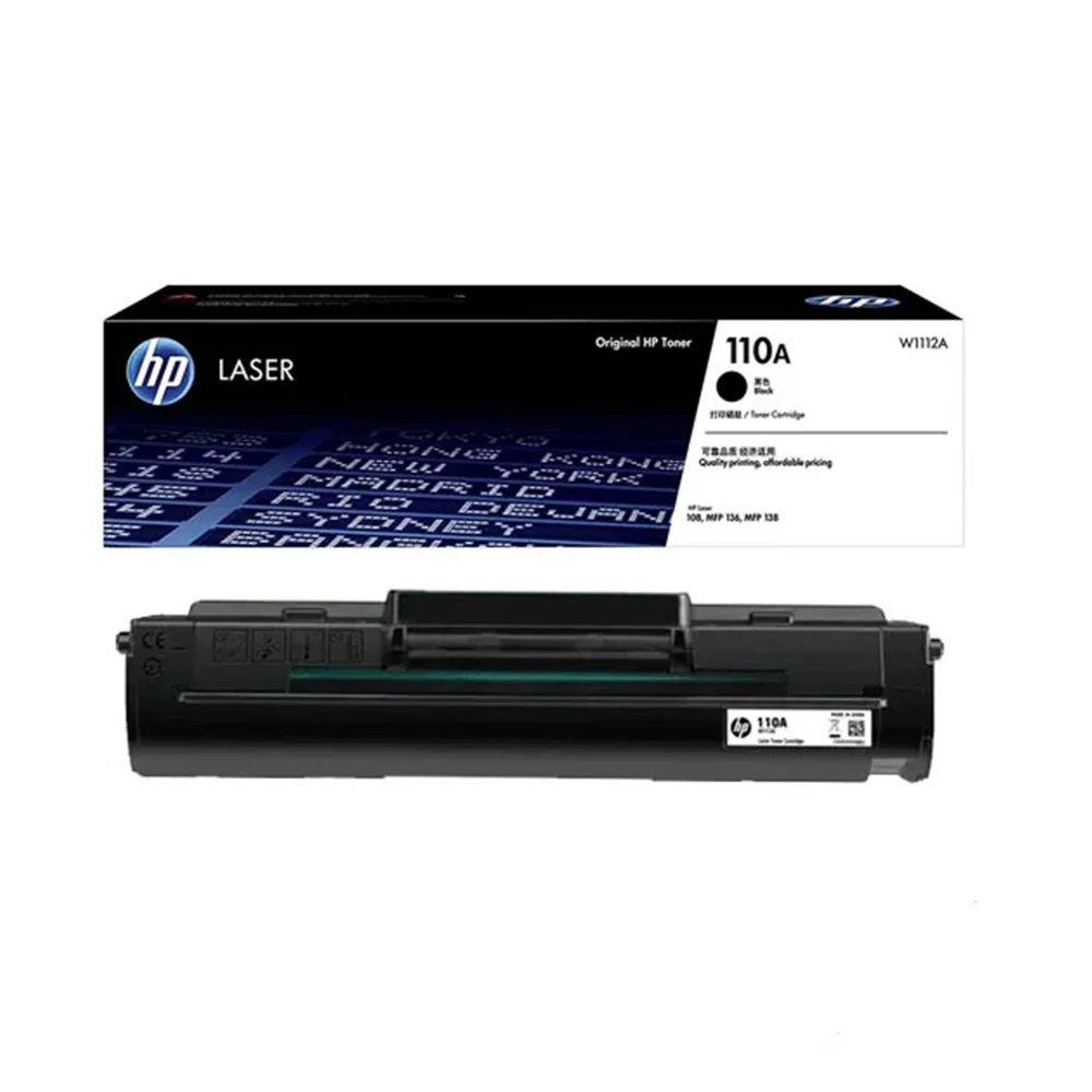 HP 110A Black Original Laser Toner Cartridge (W1112A) – 1500 Pages