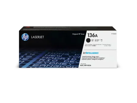 HP 136A Black Original LaserJet Toner Cartridge (W1360A) – 1150 Pages – LaserJet Toner Cartridge