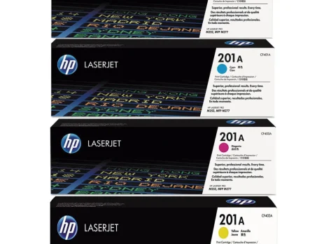 HP 201A Original LaserJet Toner Cartridge Set – 4-Color CMYK Pack – Toner Cartridge Set