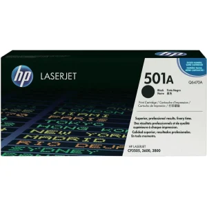 HP 501A Black Original LaserJet Toner Cartridge (Q6470A) – 6000 Pages – Black Original LaserJet Toner