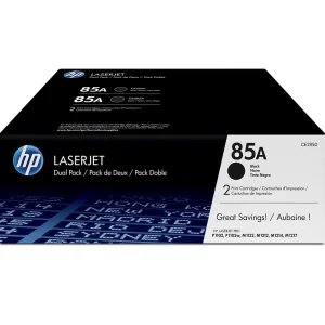 HP 85A 2-Pack Black Original Toner Cartridges (CE285AD) – 3200 Pages Total