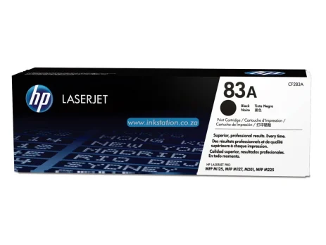 HP 83A Black LaserJet Original Toner Cartridge (CF283AB) – 1500 Pages – LaserJet Original Toner