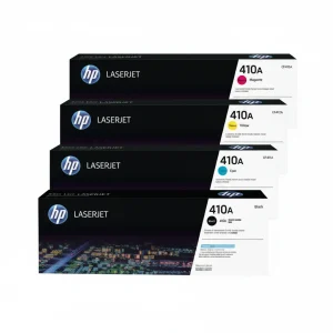 HP 410A Original LaserJet Toner Cartridge Set – 4-Color CMYK Pack – Original Toner Cartridge Set