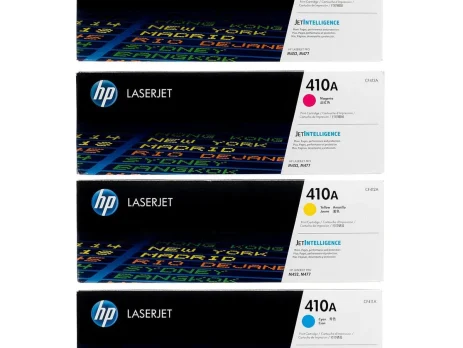 HP 410A Original LaserJet Toner Cartridge Set – 4-Color CMYK Pack – Original Toner Cartridge Set