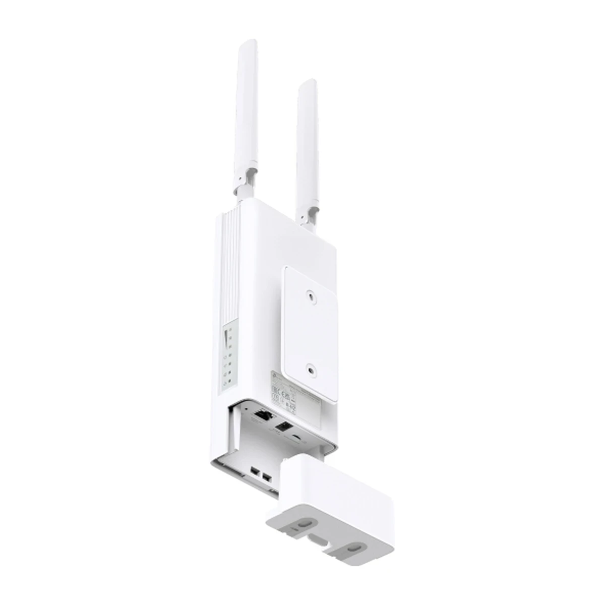 TP-Link TL-MR100-Outdoor rear view with mounting bracket and ports