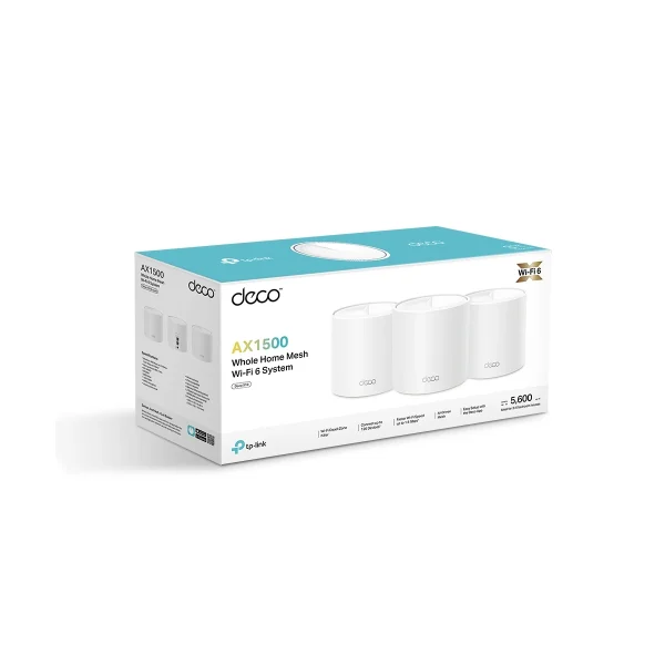 TP-Link Deco X10 AX1500 Mesh Wi-Fi 6 System – 3 Pack