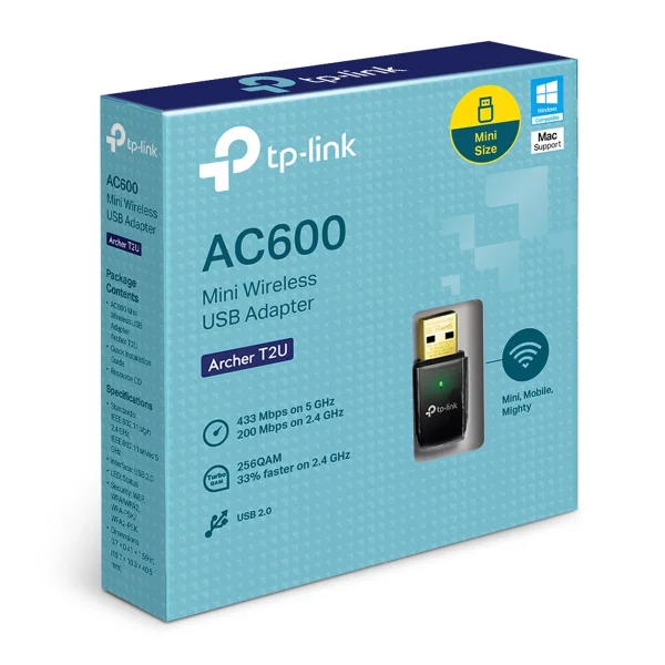 TP-Link Archer T2U AC600 USB Wi-Fi Adapter