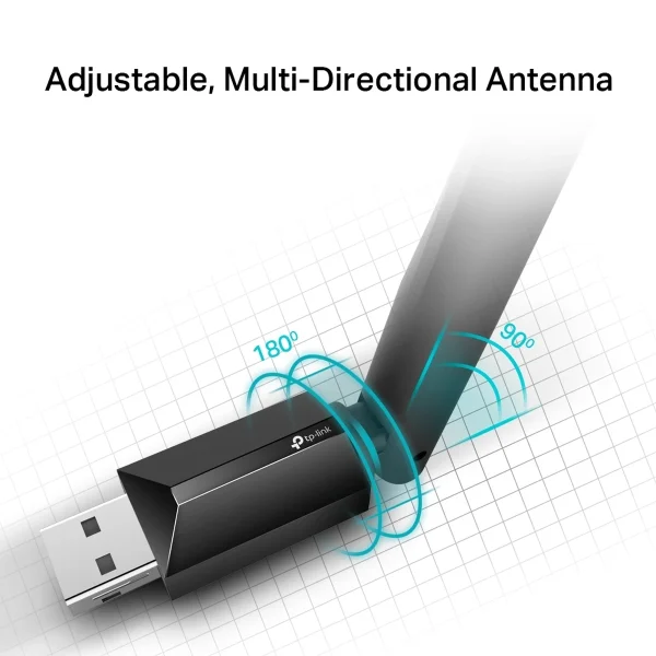 TP-Link Archer T2U Plus AC600 High Gain USB Wi-Fi Adapter